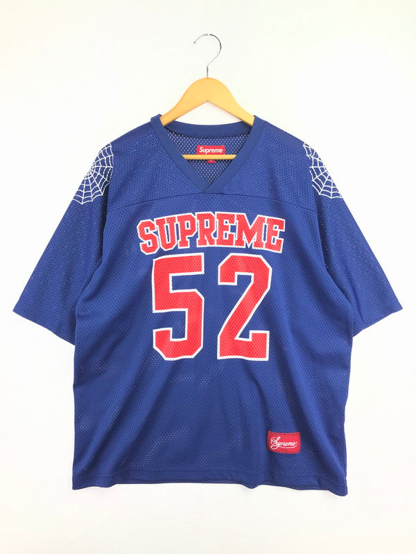 【中古品】【メンズ】 SUPREME シュプリーム 24SS SPIDERWEB FOOTBALL JEREY BLUE スパイダー ウェブ フットボール ジャージー トップス 149-260829-rt-54-tagh サイズ：M カラー：ブルー 万代Net店