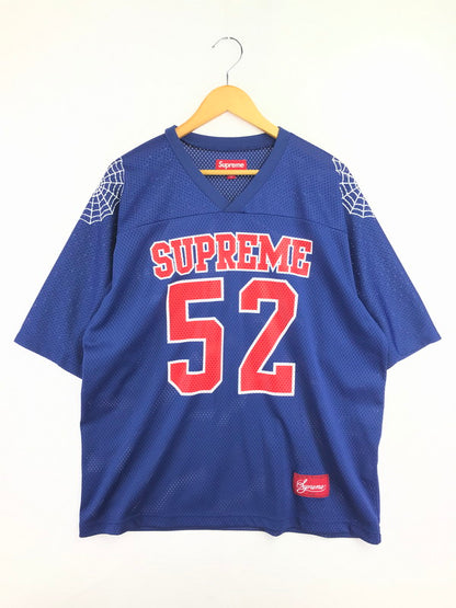 【中古品】【メンズ】 SUPREME シュプリーム 24SS SPIDERWEB FOOTBALL JEREY BLUE スパイダー ウェブ フットボール ジャージー トップス 149-260829-rt-54-tagh サイズ：M カラー：ブルー 万代Net店