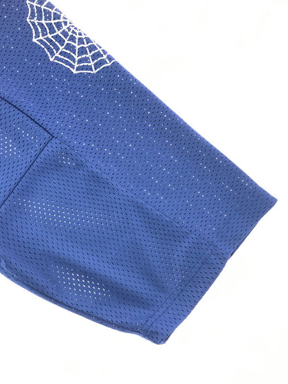 【中古品】【メンズ】 SUPREME シュプリーム 24SS SPIDERWEB FOOTBALL JEREY BLUE スパイダー ウェブ フットボール ジャージー トップス 149-260829-rt-54-tagh サイズ：M カラー：ブルー 万代Net店