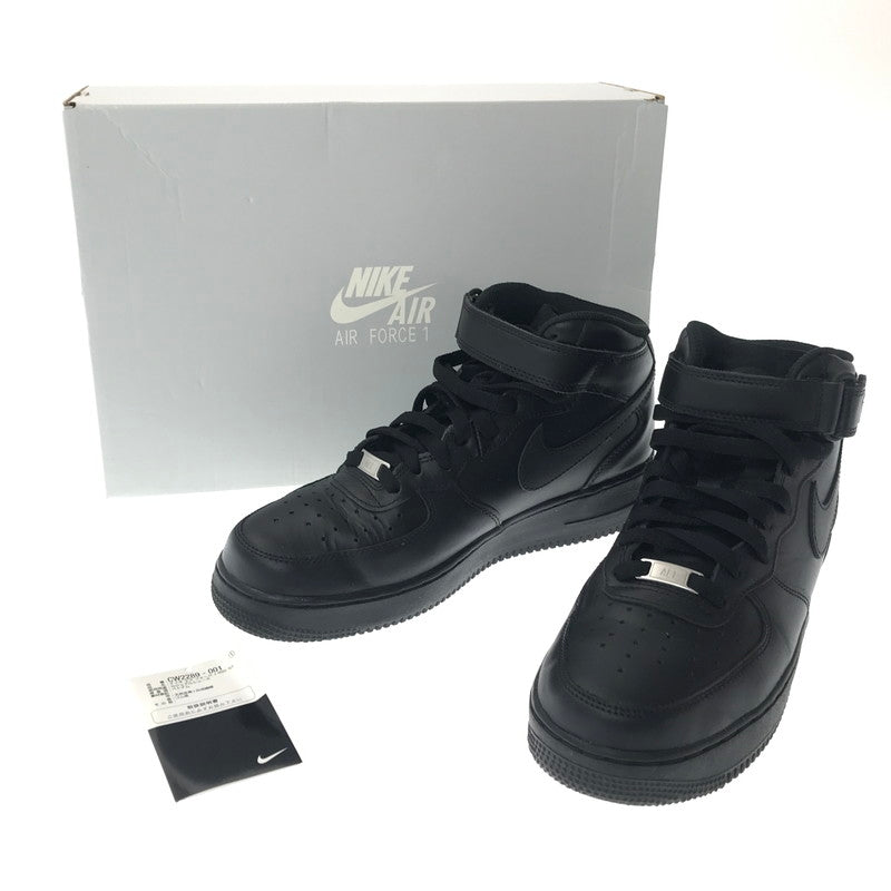 【中古品】【メンズ】 NIKE ナイキ AIR FORCE 1 MID '07 CW2289-001 エアフォース 1 ミッド '07 スニーカー 靴 160-260902-na-06-tagh サイズ：27cm US 9 カラー：BLACK/BLACK 万代Net店