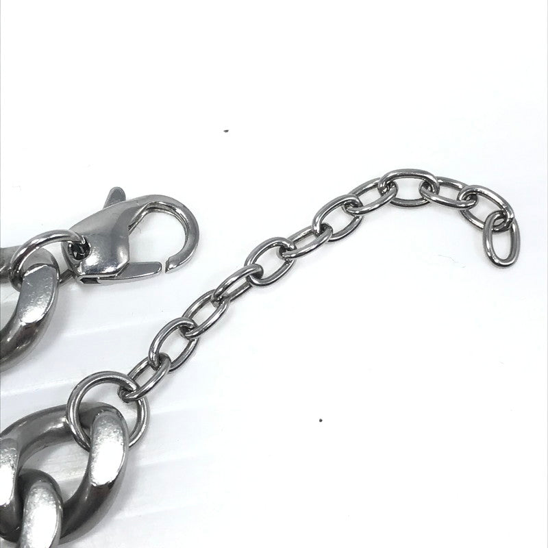 【中古品】【メンズ】 DIESEL ディーゼル STEEL D-LOGO PLATE CHAIN NECKLACE スチール製 Dロゴプレート チェーンネックレス アクセサリー 192-260818-rt-25-tag カラー：シルバー 万代Net店