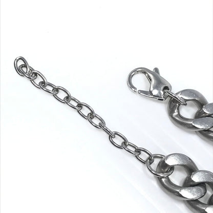 【中古品】【メンズ】 DIESEL ディーゼル STEEL D-LOGO PLATE CHAIN NECKLACE スチール製 Dロゴプレート チェーンネックレス アクセサリー 192-260818-rt-25-tag カラー：シルバー 万代Net店