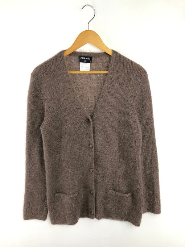 【中古品】【メンズ】 CHANEL シャネル90's MOHAIR CARDIGAN P11339V00500 モヘア カーディガン トップス 183-260814-rt-25-tagh サイズ：38 カラー：ブラウン 万代Net店