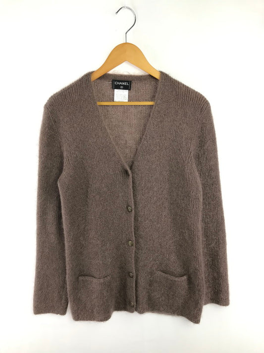 【中古品】【メンズ】 CHANEL シャネル90's MOHAIR CARDIGAN P11339V00500 モヘア カーディガン トップス 183-260814-rt-25-tagh サイズ：38 カラー：ブラウン 万代Net店