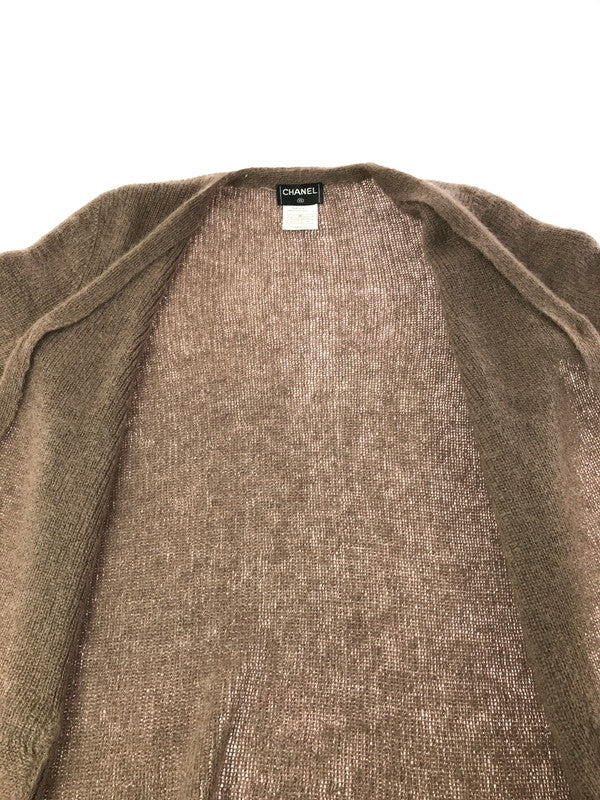 【中古品】【メンズ】 CHANEL シャネル90's MOHAIR CARDIGAN P11339V00500 モヘア カーディガン トップス 183-260814-rt-25-tagh サイズ：38 カラー：ブラウン 万代Net店