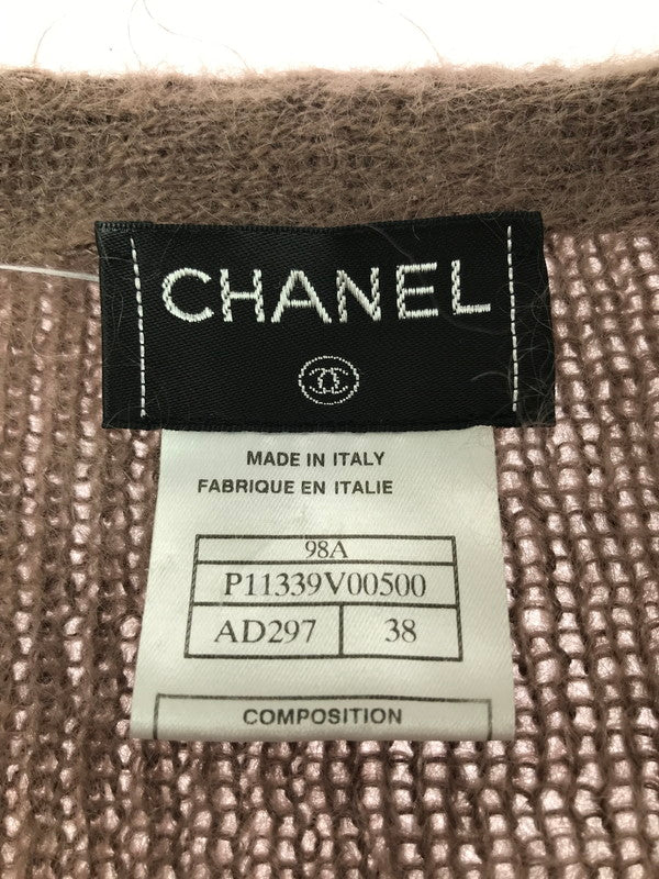 【中古品】【メンズ】 CHANEL シャネル90's MOHAIR CARDIGAN P11339V00500 モヘア カーディガン トップス 183-260814-rt-25-tagh サイズ：38 カラー：ブラウン 万代Net店