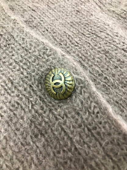 【中古品】【メンズ】 CHANEL シャネル90's MOHAIR CARDIGAN P11339V00500 モヘア カーディガン トップス 183-260814-rt-25-tagh サイズ：38 カラー：ブラウン 万代Net店