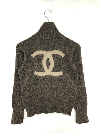 【中古品】【メンズ】 CHANEL シャネル CASHMERE HALF ZIP KNIT BROWN C-TK-5914 カシミヤ ハーフ ジップ ニット 183-260814-rt-24-tagh サイズ：不明 カラー：ブラウン 万代Net店