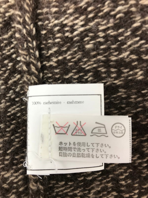 【中古品】【メンズ】 CHANEL シャネル CASHMERE HALF ZIP KNIT BROWN C-TK-5914 カシミヤ ハーフ ジップ ニット 183-260814-rt-24-tagh サイズ：不明 カラー：ブラウン 万代Net店