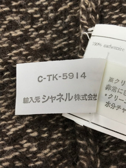 【中古品】【メンズ】 CHANEL シャネル CASHMERE HALF ZIP KNIT BROWN C-TK-5914 カシミヤ ハーフ ジップ ニット 183-260814-rt-24-tagh サイズ：不明 カラー：ブラウン 万代Net店