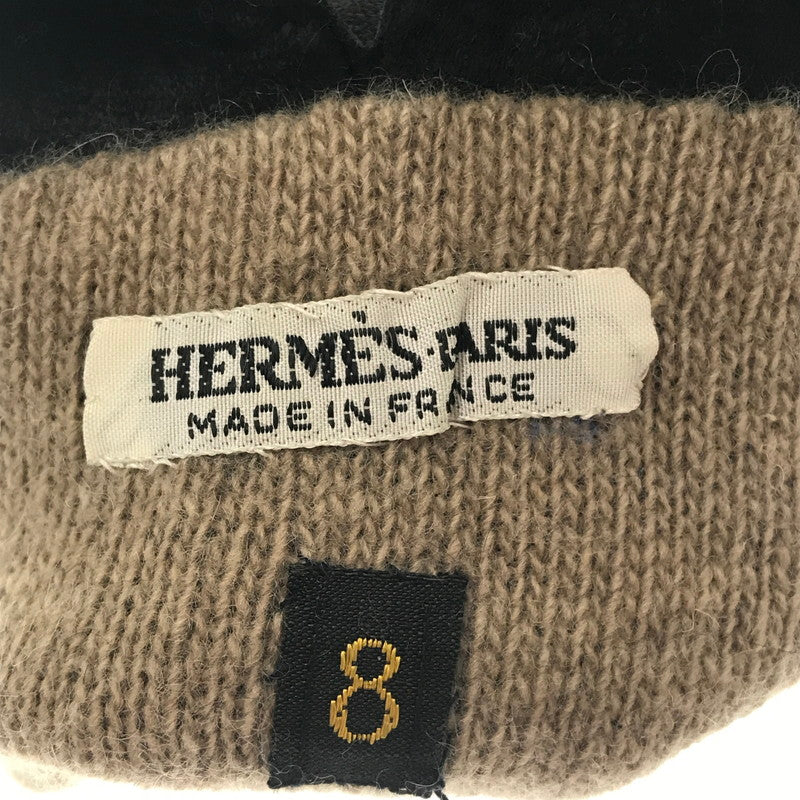 【中古品】【メンズ】 HERMES エルメス 90～00's LEATHER GLOVE H BUCKLE BLACK 90～2000年代 レザー グローブ H バックル 手袋 183-260818-rt-38-tag カラー：ブラック 万代Net店