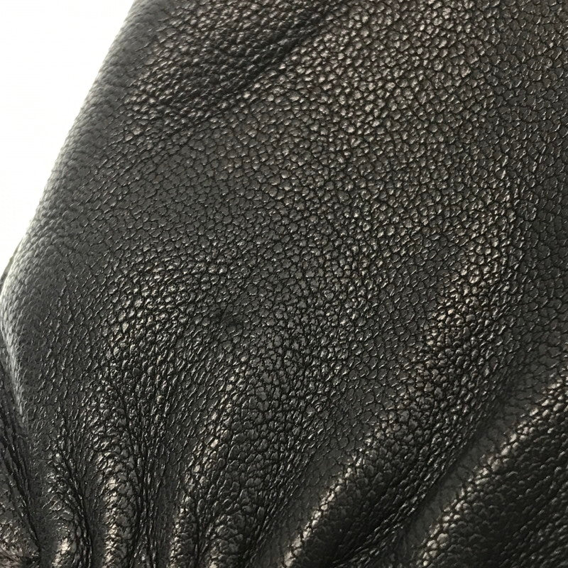 【中古品】【メンズ】 HERMES エルメス 90～00's LEATHER GLOVE H BUCKLE BLACK 90～2000年代 レザー グローブ H バックル 手袋 183-260818-rt-38-tag カラー：ブラック 万代Net店