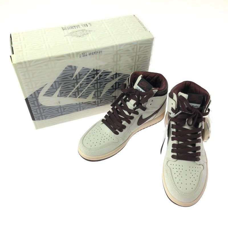 【中古美品】【メンズ】 NIKE ナイキ × A MA MANIERE アママニエール AIR JORDAN 1 RETRO HIGH OG SAIL AND BURGUNDY DO7097-100 エア ジョーダン 1 160-260812-rt-05-tagh サイズ：27cm US9 カラー：SAIL/BURGUNDY CRUSH 万代Net店