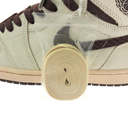 【中古美品】【メンズ】 NIKE ナイキ × A MA MANIERE アママニエール AIR JORDAN 1 RETRO HIGH OG SAIL AND BURGUNDY DO7097-100 エア ジョーダン 1 160-260812-rt-05-tagh サイズ：27cm US9 カラー：SAIL/BURGUNDY CRUSH 万代Net店