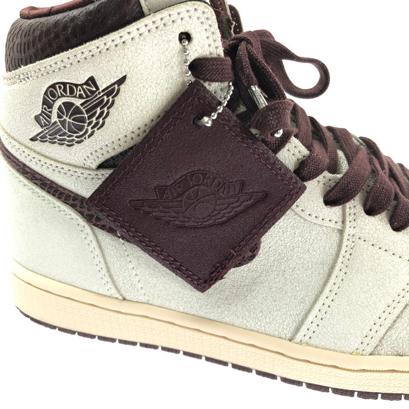 【中古美品】【メンズ】 NIKE ナイキ × A MA MANIERE アママニエール AIR JORDAN 1 RETRO HIGH OG SAIL AND BURGUNDY DO7097-100 エア ジョーダン 1 160-260812-rt-05-tagh サイズ：27cm US9 カラー：SAIL/BURGUNDY CRUSH 万代Net店