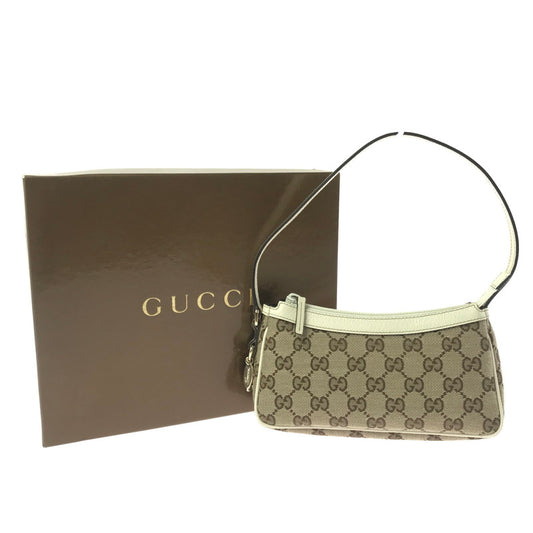 【中古品】【レディース】 GUCCI グッチ GG CANVAS ONE-SHOULDER BAG 154432 GGキャンバス ワンショルダーバッグ カバン 180-260813-rt-01-tagh カラー：ブラウン 万代Net店