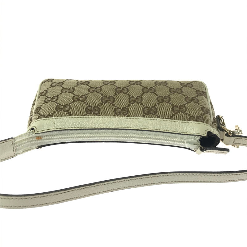 【中古品】【レディース】 GUCCI グッチ GG CANVAS ONE-SHOULDER BAG 154432 GGキャンバス ワンショルダーバッグ カバン 180-260813-rt-01-tagh カラー：ブラウン 万代Net店
