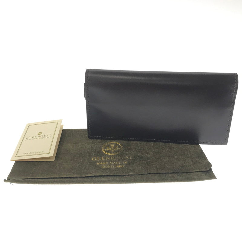 【中古品】【メンズ】 GLENROYAL グレンロイヤル LEATHER LONG WALLET DARK BROWN レザー ロング ウォレット 長財布 財布 200-260818-rt-34-tag カラー：ブラウン 万代Net店
