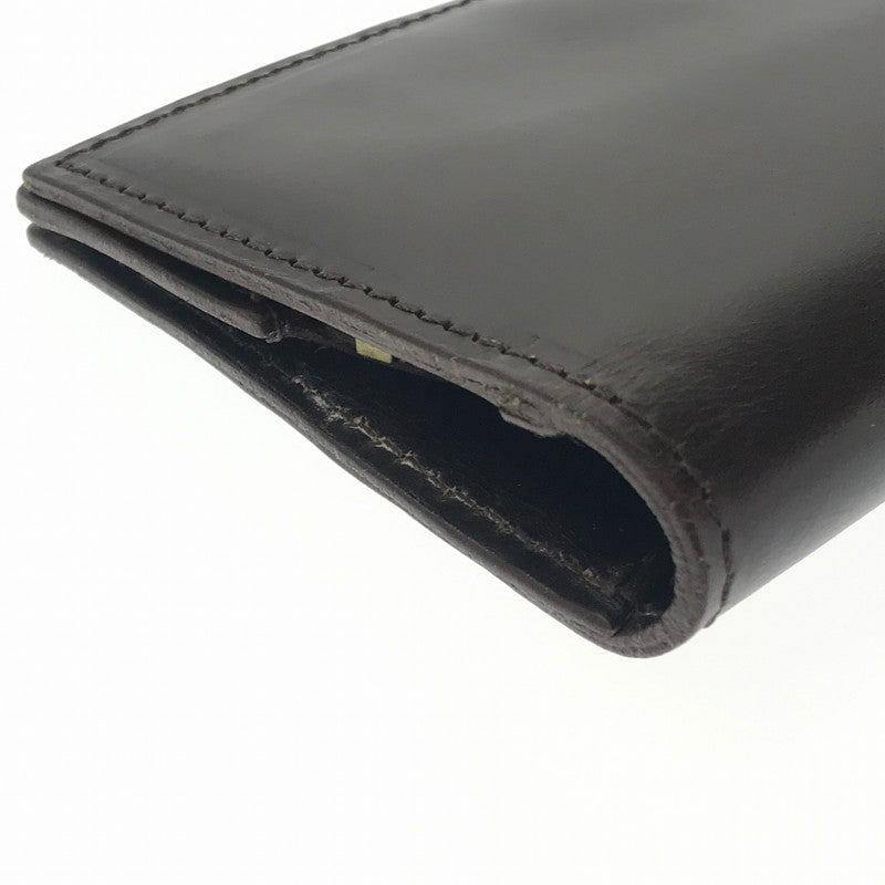 【中古品】【メンズ】 GLENROYAL グレンロイヤル LEATHER LONG WALLET DARK BROWN レザー ロング ウォレット 長財布 財布 200-260818-rt-34-tag カラー：ブラウン 万代Net店