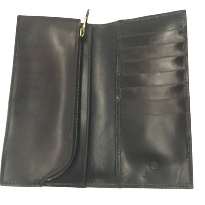 【中古品】【メンズ】 GLENROYAL グレンロイヤル LEATHER LONG WALLET DARK BROWN レザー ロング ウォレット 長財布 財布 200-260818-rt-34-tag カラー：ブラウン 万代Net店
