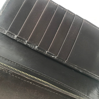 【中古品】【メンズ】 GLENROYAL グレンロイヤル LEATHER LONG WALLET DARK BROWN レザー ロング ウォレット 長財布 財布 200-260818-rt-34-tag カラー：ブラウン 万代Net店