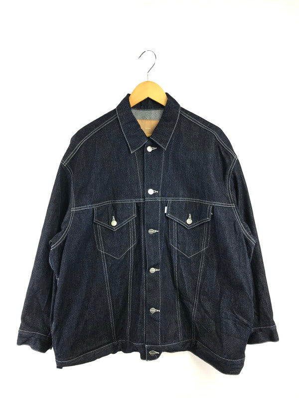 【中古品】【メンズ】 GRAPHPAPER グラフペーパー SELVAGE DENIM TRUCKER JACKET GU221-30026B サルベージ デニム トラッカー ジャケット ライトアウター 140-260814-rt-23-tagh サイズ：2 カラー：インディゴ 万代Net店