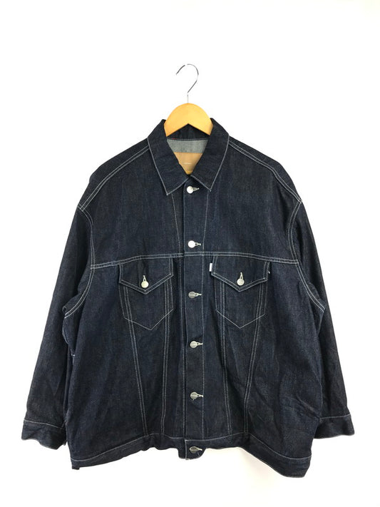 【中古品】【メンズ】 GRAPHPAPER グラフペーパー SELVAGE DENIM TRUCKER JACKET GU221-30026B サルベージ デニム トラッカー ジャケット ライトアウター 140-260814-rt-23-tagh サイズ：2 カラー：インディゴ 万代Net店