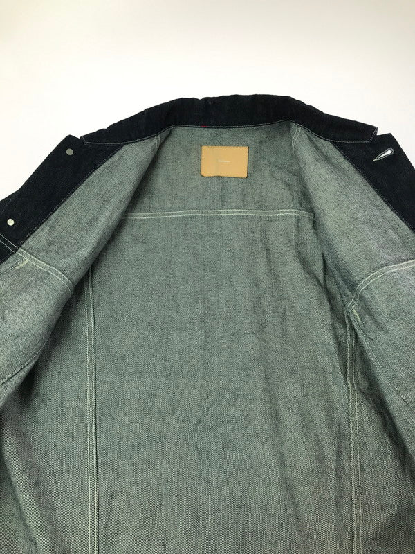 【中古品】【メンズ】 GRAPHPAPER グラフペーパー SELVAGE DENIM TRUCKER JACKET GU221-30026B サルベージ デニム トラッカー ジャケット ライトアウター 140-260814-rt-23-tagh サイズ：2 カラー：インディゴ 万代Net店