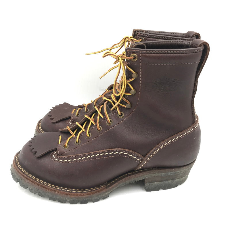 【中古品】【メンズ】 WESCO ウエスコ JOBMASTER DARK BROWN ジョブマスター ブーツ 靴 164-260816-rt-06-tagh サイズ：US8.5 カラー：ダークブラウン 万代Net店