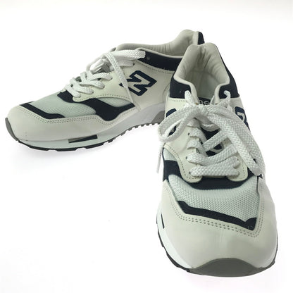 【中古品】【メンズ】 NEW BALANCE ニューバランス SNEAKERS 1500 WHITE NAVY M1500WWN 英国製 スニーカー 靴 162-260812-rt-25-tagh サイズ：US10D カラー：ホワイト 万代Net店