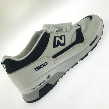 【中古品】【メンズ】 NEW BALANCE ニューバランス SNEAKERS 1500 WHITE NAVY M1500WWN 英国製 スニーカー 靴 162-260812-rt-25-tagh サイズ：US10D カラー：ホワイト 万代Net店
