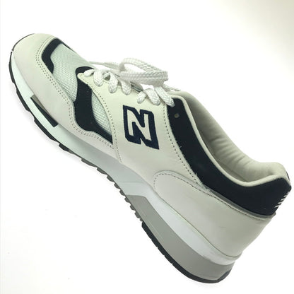 【中古品】【メンズ】 NEW BALANCE ニューバランス SNEAKERS 1500 WHITE NAVY M1500WWN 英国製 スニーカー 靴 162-260812-rt-25-tagh サイズ：US10D カラー：ホワイト 万代Net店