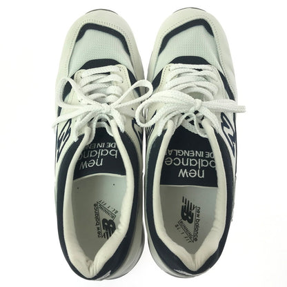 【中古品】【メンズ】 NEW BALANCE ニューバランス SNEAKERS 1500 WHITE NAVY M1500WWN 英国製 スニーカー 靴 162-260812-rt-25-tagh サイズ：US10D カラー：ホワイト 万代Net店