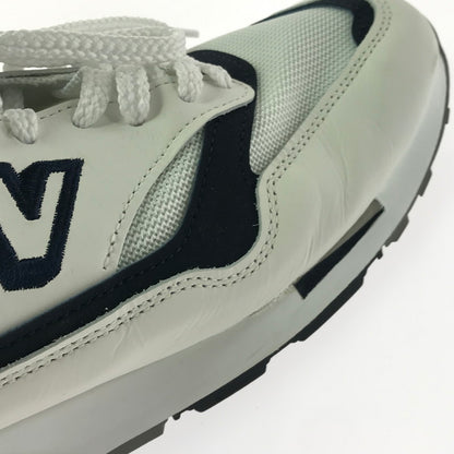 【中古品】【メンズ】 NEW BALANCE ニューバランス SNEAKERS 1500 WHITE NAVY M1500WWN 英国製 スニーカー 靴 162-260812-rt-25-tagh サイズ：US10D カラー：ホワイト 万代Net店