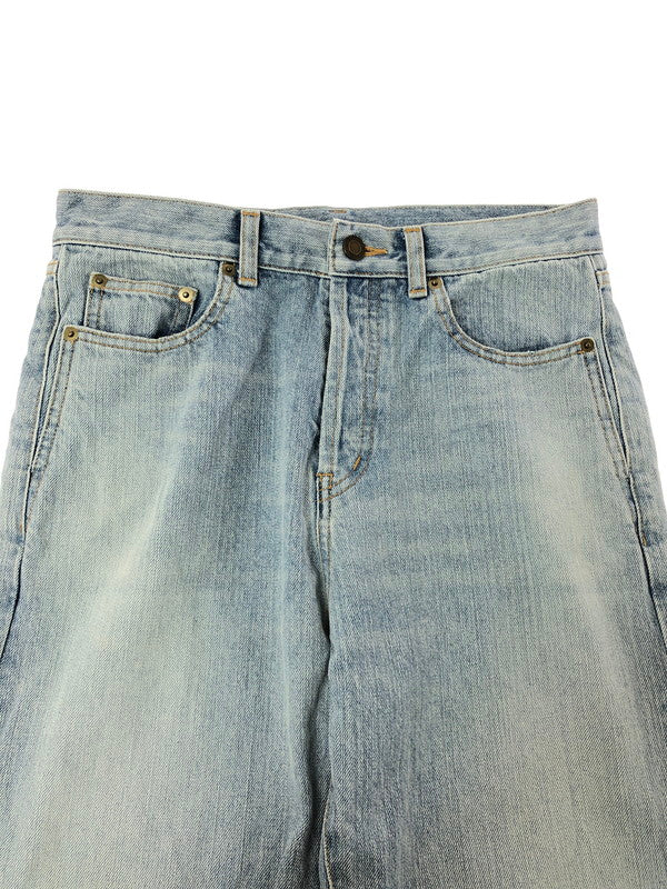 【中古品】【メンズ】 SAINT LAURENT PARIS サンローランパリ SLIM STRAIGHT DENIM PANTS 614443 スリム ストレート デニム パンツ ボトムス 152-260816-rt-22-tagh サイズ：29 カラー：インディゴ 万代Net店