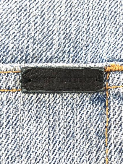【中古品】【メンズ】 SAINT LAURENT PARIS サンローランパリ SLIM STRAIGHT DENIM PANTS 614443 スリム ストレート デニム パンツ ボトムス 152-260816-rt-22-tagh サイズ：29 カラー：インディゴ 万代Net店