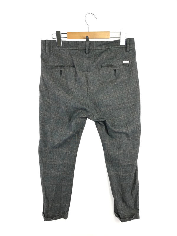 【中古品】【メンズ】 DSQUARED2 ディースクエアード PANTS CHECK チェック柄 パンツ ボトムス 152-260814-rt-30-tagh サイズ：40 カラー：グレー 万代Net店