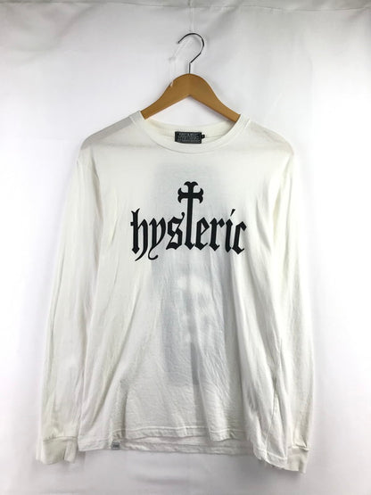 【中古品】【メンズ】 HYSTERIC GLAMOUR ヒステリックグラマー SKULL COFFIN L/S TEE 02253CL20 スカル コフィン ロングスリーブ Tシャツ トップス 140-260813-rt-15-tagh サイズ：S カラー：ホワイト 万代Net店