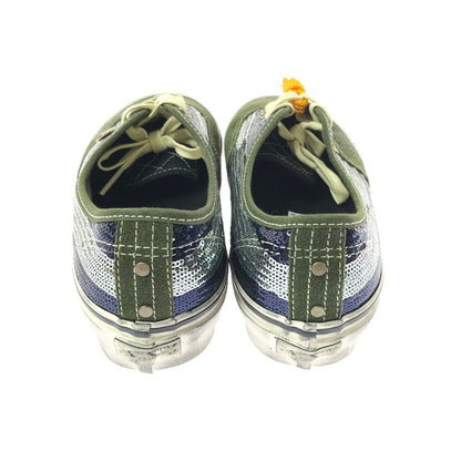 【中古品】【メンズ】 VANS バンズ AUTHENTIC GREEN BLUE VN000DB824O オーセンティック スニーカー 靴 162-260812-rt-08-tagh サイズ：26cm US8 カラー：グリーン/ブルー 万代Net店