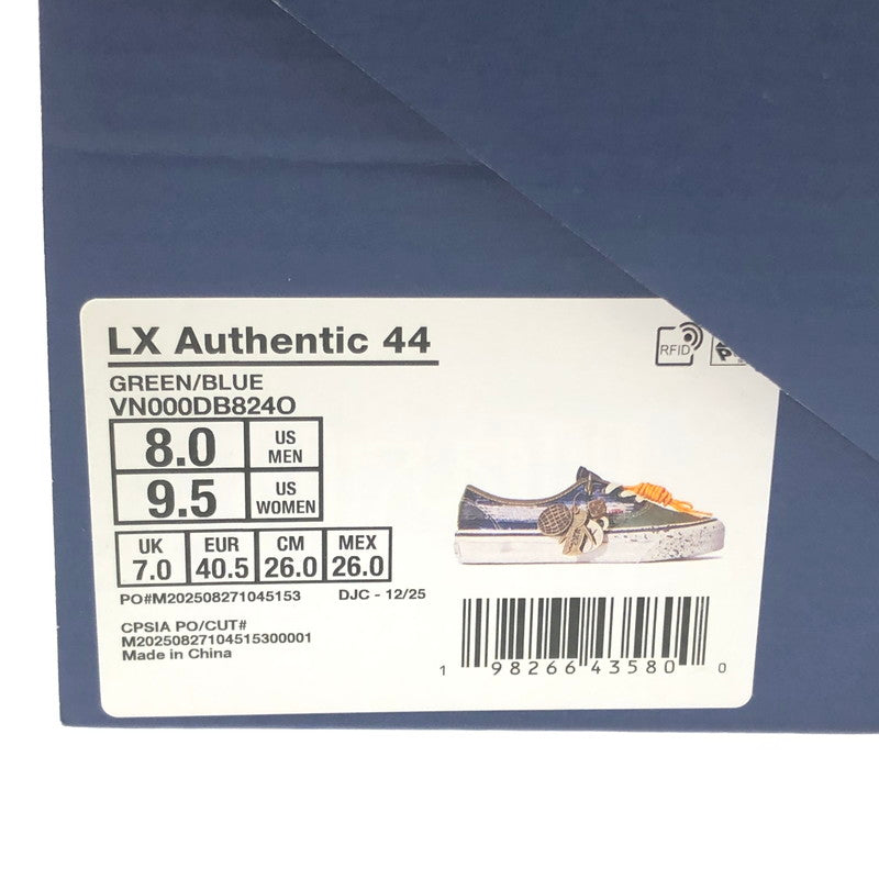 【中古品】【メンズ】 VANS バンズ AUTHENTIC GREEN BLUE VN000DB824O オーセンティック スニーカー 靴 162-260812-rt-08-tagh サイズ：26cm US8 カラー：グリーン/ブルー 万代Net店