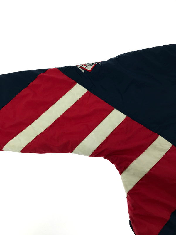 【現状渡し品】【メンズ】 GENUINE MERCHANDISE BY STARTER スターター ATLANTA BRAVES HALF ZIP HOODED BLOUSON JACKET 146-260814-rt-22-tagh サイズ：M カラー：ネイビー 万代Net店