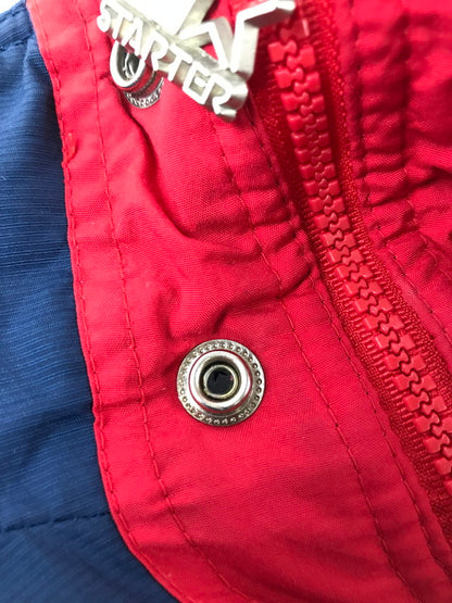 【現状渡し品】【メンズ】 GENUINE MERCHANDISE BY STARTER スターター ATLANTA BRAVES HALF ZIP HOODED BLOUSON JACKET 146-260814-rt-22-tagh サイズ：M カラー：ネイビー 万代Net店