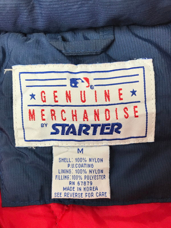 【現状渡し品】【メンズ】 GENUINE MERCHANDISE BY STARTER スターター ATLANTA BRAVES HALF ZIP HOODED BLOUSON JACKET 146-260814-rt-22-tagh サイズ：M カラー：ネイビー 万代Net店