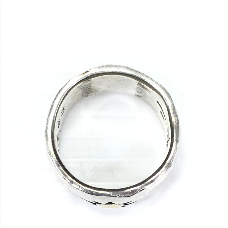 【中古品】【メンズ】 BIG HAND ビッグ ハンド SV925 K18 SUN SYMBOL RING 1253 1998 タタキ サンシンボル リング 指輪 アクセサリー 191-260818-rt-23-tag カラー：シルバー 万代Net店