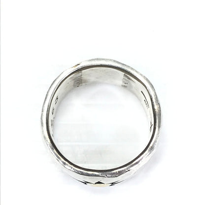 【中古品】【メンズ】 BIG HAND ビッグ ハンド SV925 K18 SUN SYMBOL RING 1253 1998 タタキ サンシンボル リング 指輪 アクセサリー 191-260818-rt-23-tag カラー：シルバー 万代Net店