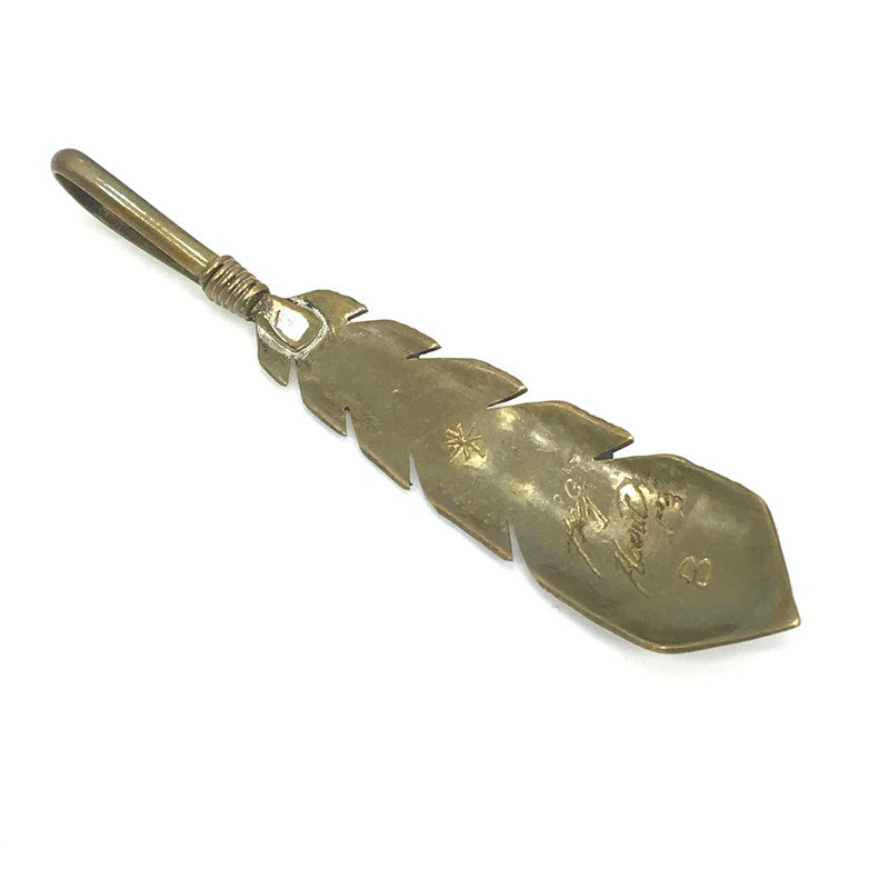 【中古品】【メンズ】 BIG HAND ビッグ ハンド FEATHER TOP ブラス加工 フェザー トップ アクセサリー 191-260818-rt-21-tag カラー：ゴールド 万代Net店
