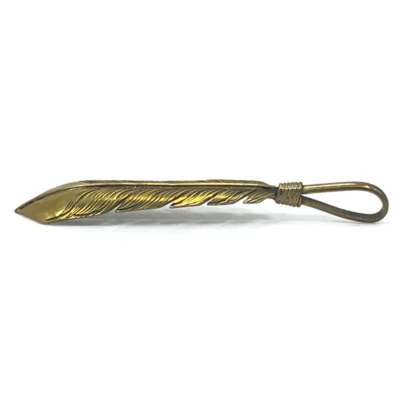 【中古品】【メンズ】 BIG HAND ビッグ ハンド FEATHER TOP ブラス加工 フェザー トップ アクセサリー 191-260818-rt-21-tag カラー：ゴールド 万代Net店