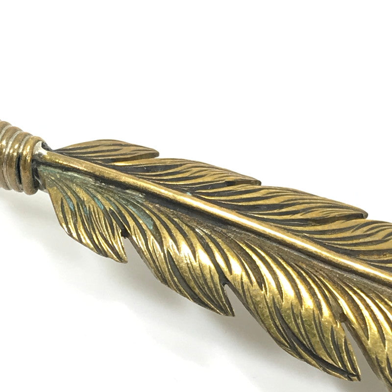 【中古品】【メンズ】 BIG HAND ビッグ ハンド FEATHER TOP ブラス加工 フェザー トップ アクセサリー 191-260818-rt-21-tag カラー：ゴールド 万代Net店