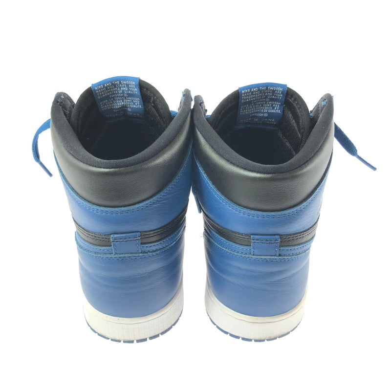 【中古品】【メンズ】 NIKE ナイキ AIR JORDAN 1 RETRO HIGH OG DARK MARINA BLUE 555088-404 エア ジョーダン 1 オージー スニーカー 靴 160-260812-rt-03-tagh サイズ：28cm US10 カラー：DARK MARINA BLUE/BLACK-WHITE 万代Net店