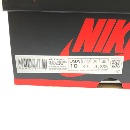 【中古品】【メンズ】 NIKE ナイキ AIR JORDAN 1 RETRO HIGH OG DARK MARINA BLUE 555088-404 エア ジョーダン 1 オージー スニーカー 靴 160-260812-rt-03-tagh サイズ：28cm US10 カラー：DARK MARINA BLUE/BLACK-WHITE 万代Net店